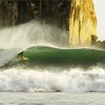 Famous surf spot, Witch's Rock, north of Tamarindo in Guanacaste Province, Costa Rica